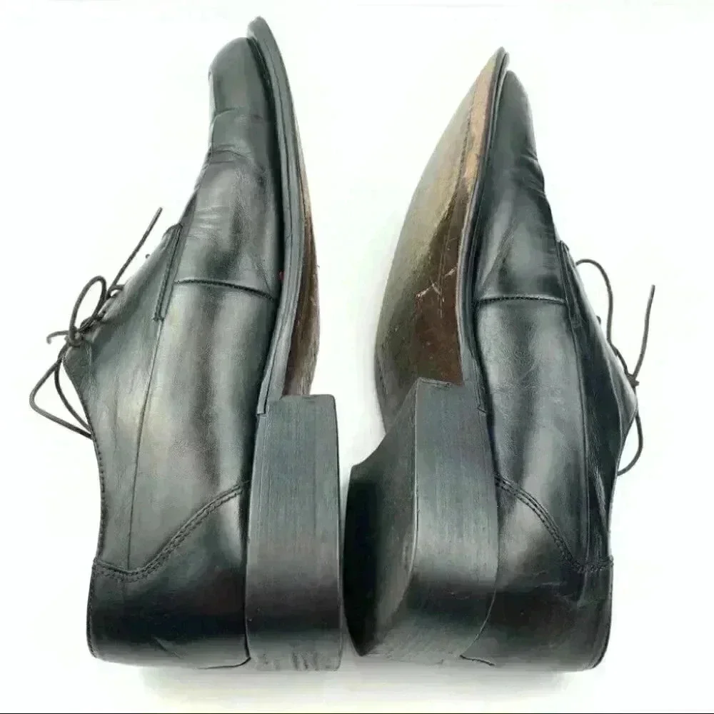 Kenneth Cole dress oxfords 9 black Italian leather